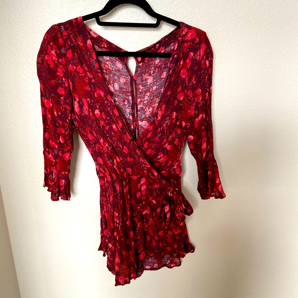 Floral free people romper